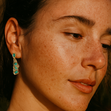 REEF EMERALDS AND DIAMONDS EARRINGS