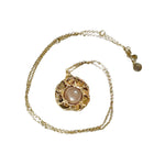 SUNNYMOON NECKLACE IN GOLD AND MOONSTONE שרשרת שמש מונסון