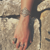 Treeseed diamonds 9k gold bangle