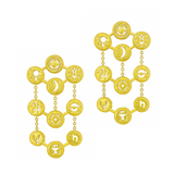 Très jolie three of life earrings