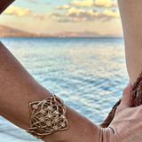 Treeseed diamonds 9k gold bangle