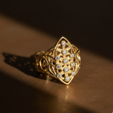 Treeseed Ring – 14K Gold & Champagne Diamonds