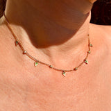 Sià Ray of Lights Necklace – 14K Recycled Gold, Emeralds & Diamonds