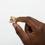 reef ring, 14k gold ring, solid gold ring, handmade gold ring, organic gold ring, coral inspired jewelry, ocean inspired ring, recycled gold jewelry, artisan jewelry israel, atman jewelry, lost wax ring, unique gold ring, fine jewelry