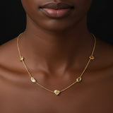 CORAL RAY OF LIGHTS NECKLACE