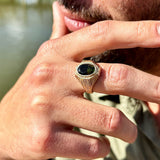 Algae Ring – 14K Gold & Green Tourmaline