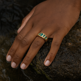 ALGAE EMERALDS RING