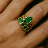 ALGAE EMERALDS RING