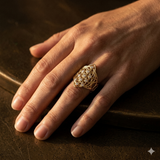 Treeseed Ring – 14K Gold & Champagne Diamonds