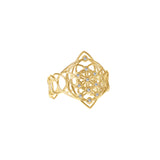 Treeseed diamonds 9k gold bangle