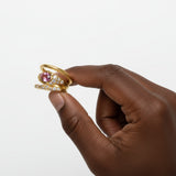 reef ring, 14k gold ring, solid gold ring, handmade gold ring, organic gold ring, coral inspired jewelry, ocean inspired ring, recycled gold jewelry, artisan jewelry israel, atman jewelry, lost wax ring, unique gold ring, fine jewelry