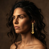 Trunk of Life Earrings – Sterling Silver & Gold